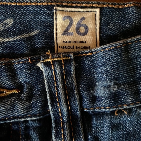 Free People Denim Raw Hem A-Line Mini Skirt NWT - Picture 6 of 9